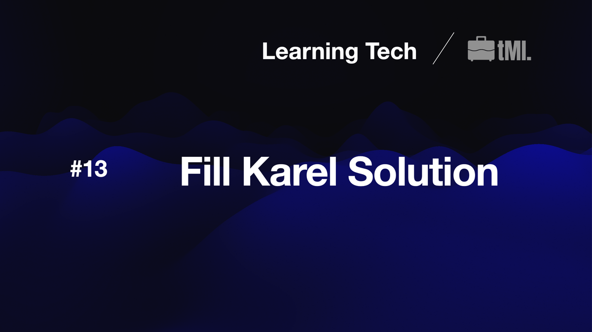 Fill Karel Solution