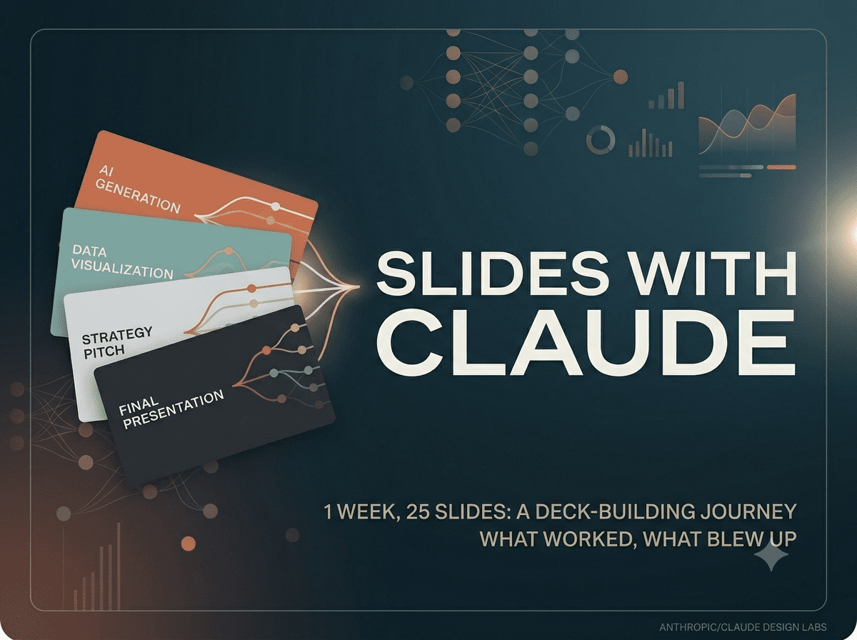 I Spent a Week Building a 25-Slide Deck with Claude. Here’s What Actually Worked (and What Blew Up in My Face)